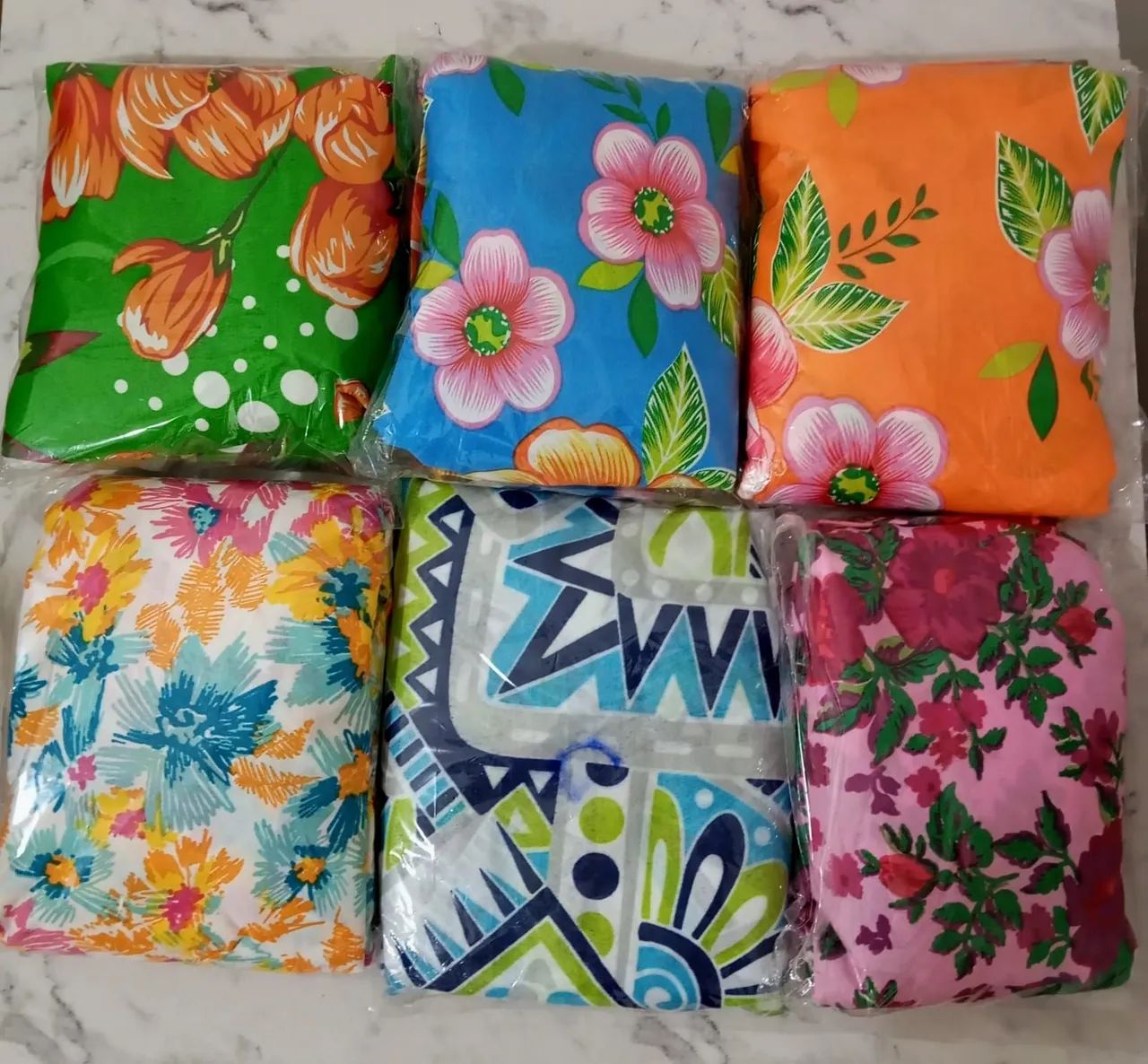 Lençol de elástico estampado Casal - Foto 2