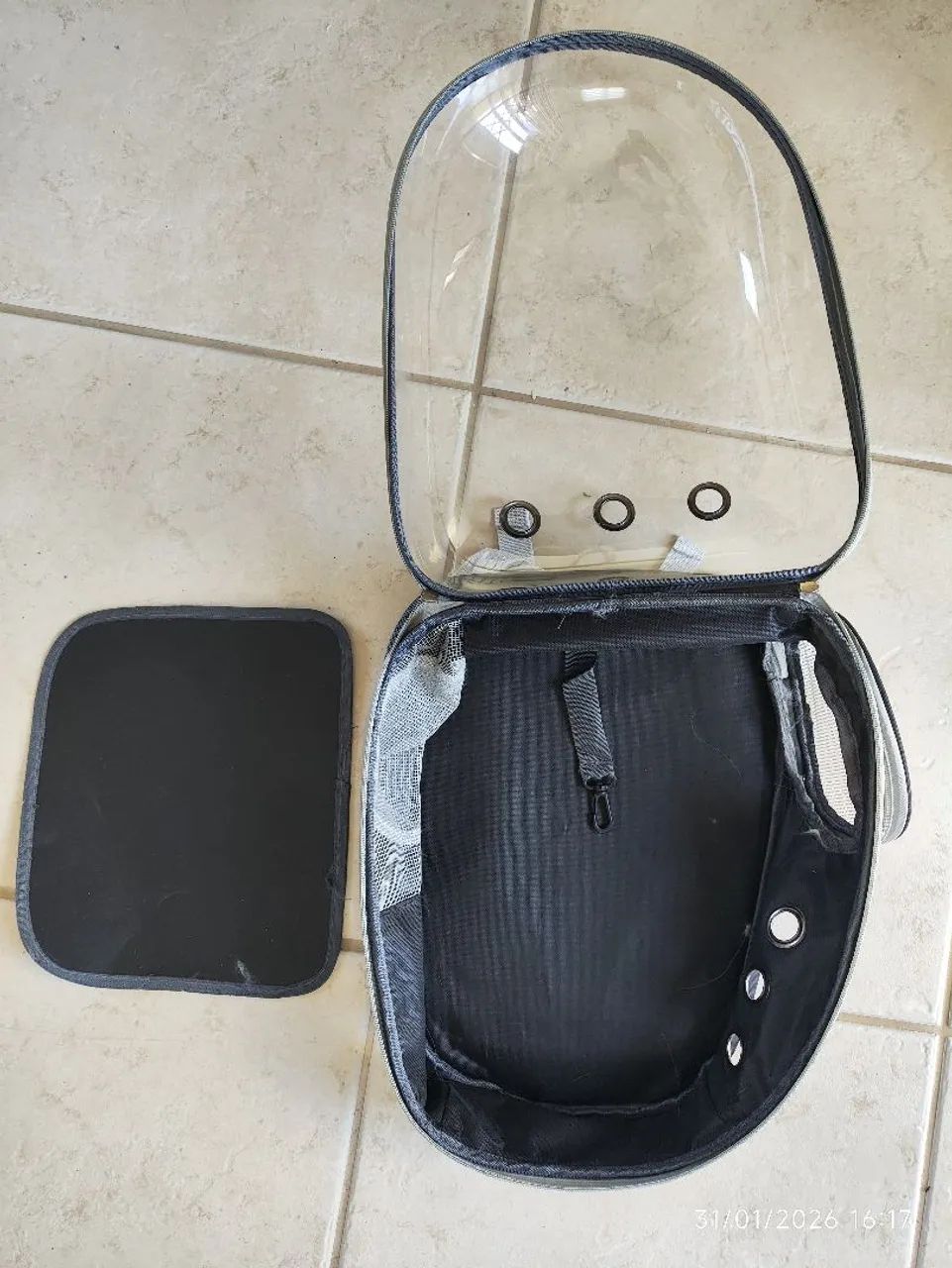 Mochila transporte gato/cachorro - Foto 4