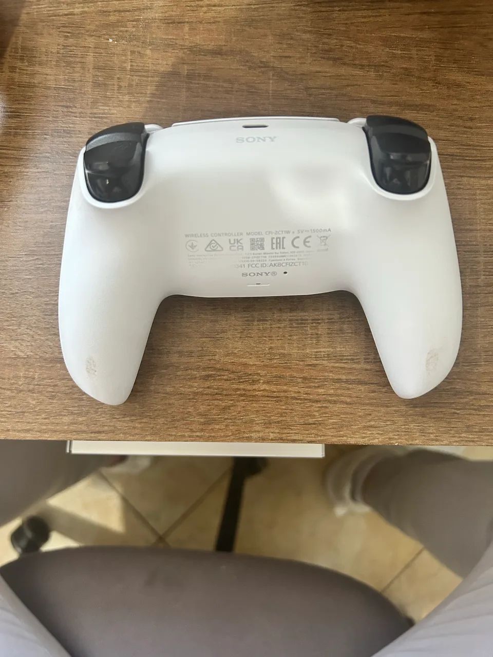 Controle PS5 DualSense Branco - Original e Perfeito Estado - Foto 2