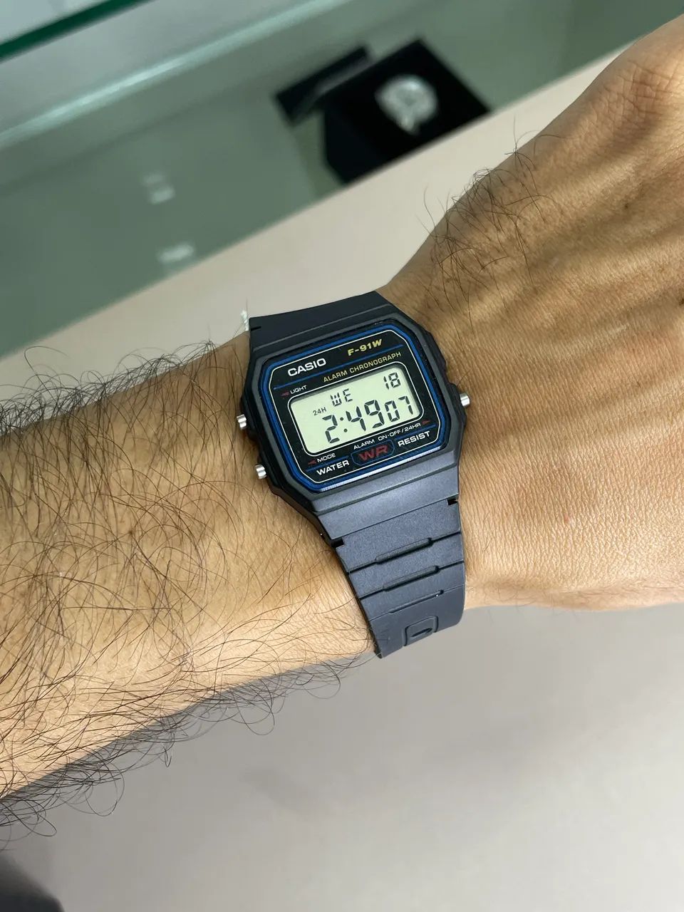 Relógio Digital Casio F91w com nota fiscal  - Foto 4