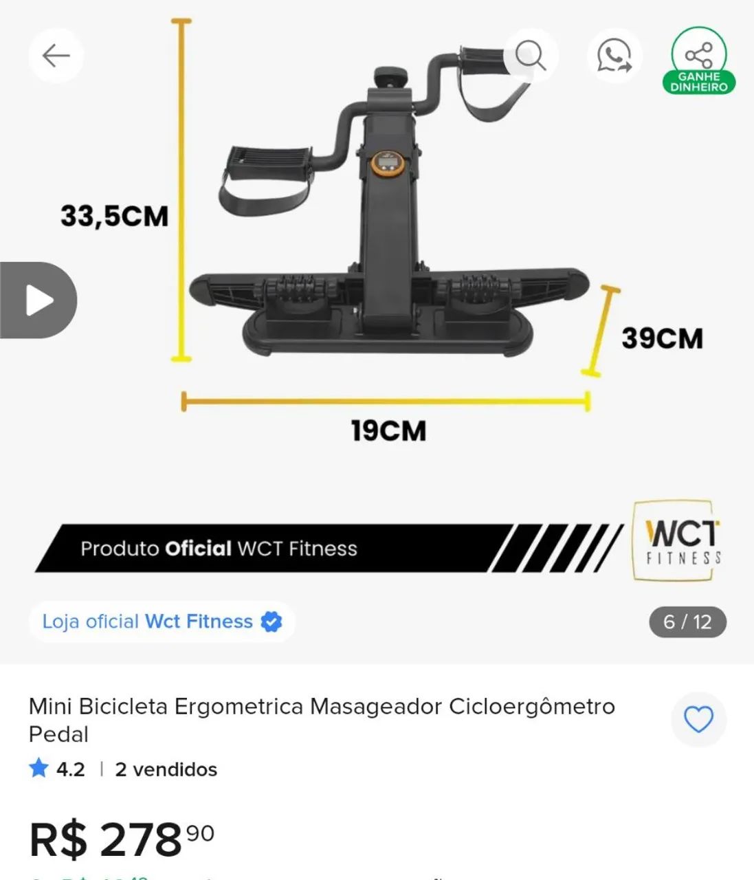 Pedal para fisioterapia  - Foto 3