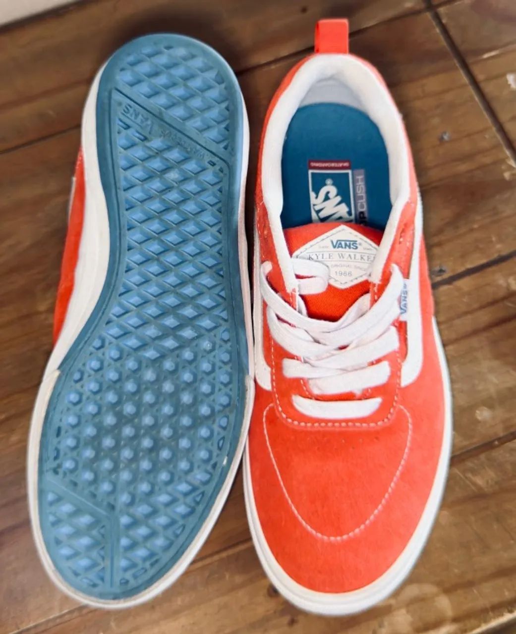 Tenis Vans Skate Kyle Walker Pro Orange Blue Tam 41 - Foto 3
