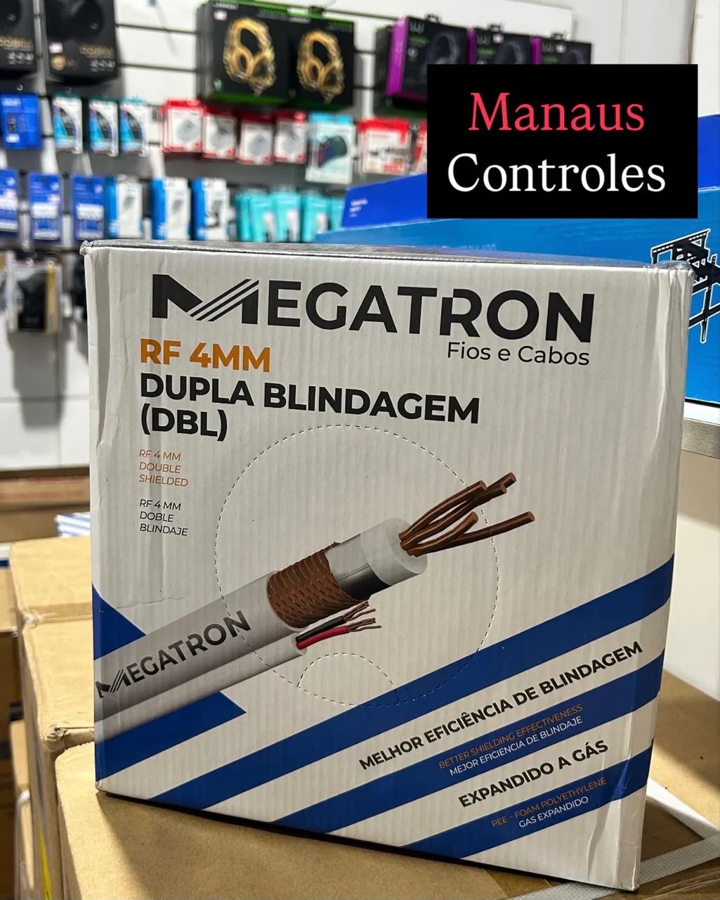 CCTV Coaxial Cable, 100 Meters, Ideal for Cameras, Shielded