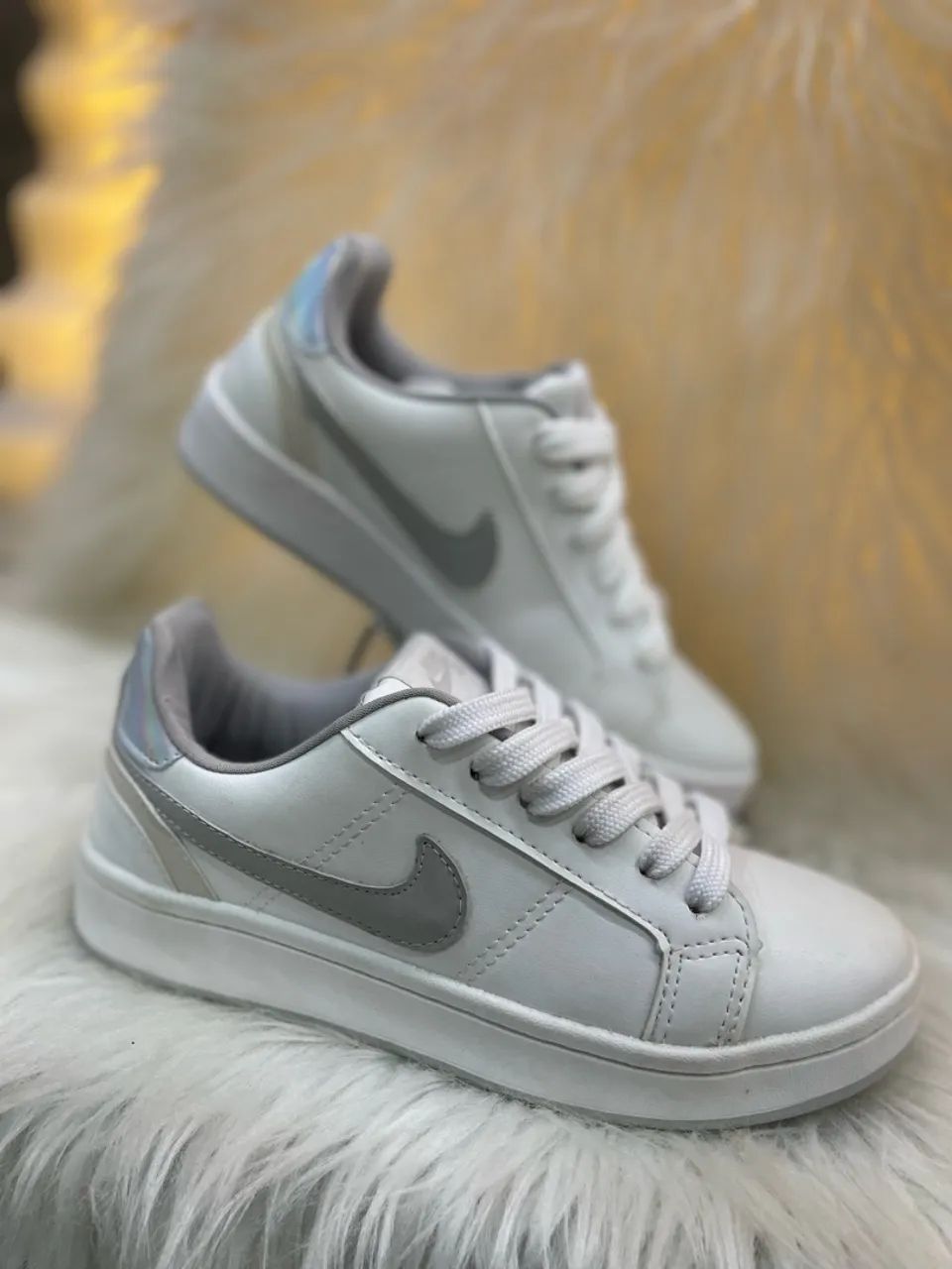 Dunk Branco/Preto/cinza - Foto 4