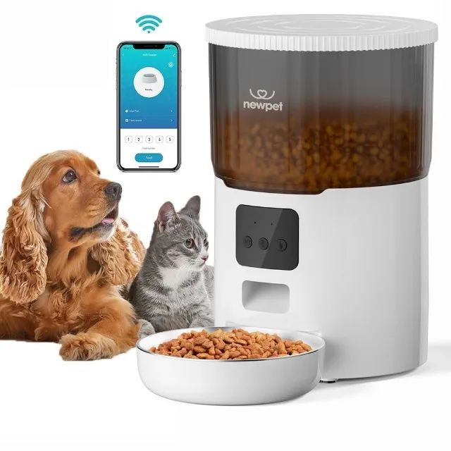 Alimentador Automático Inteligente 4L para Cães e Gatos