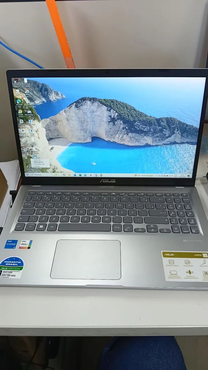Notebook Asus Core I5, 8gb, 250Gb SSD