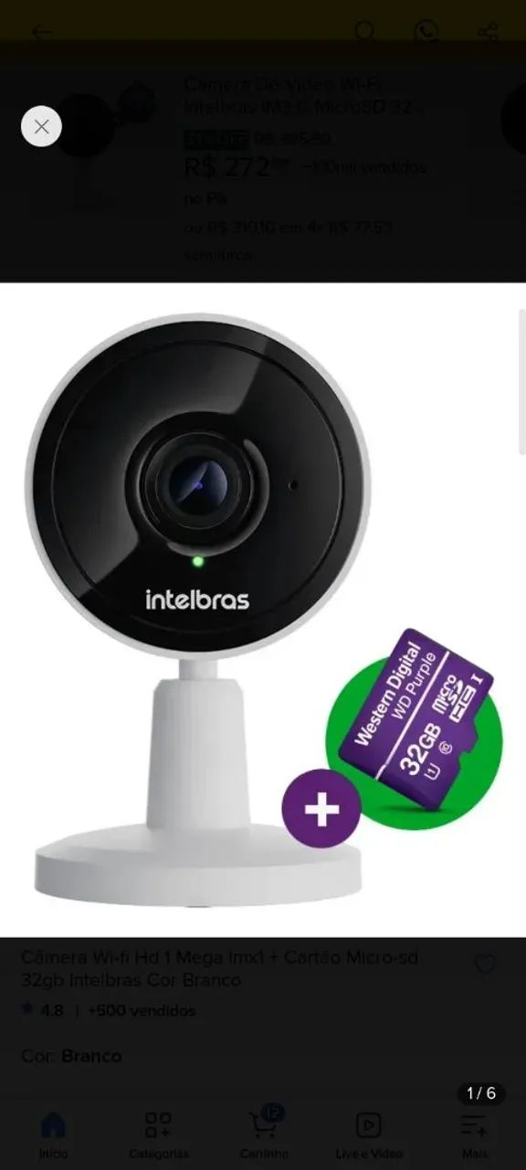 Câmera intelbras Wi-Fi  - Foto 2