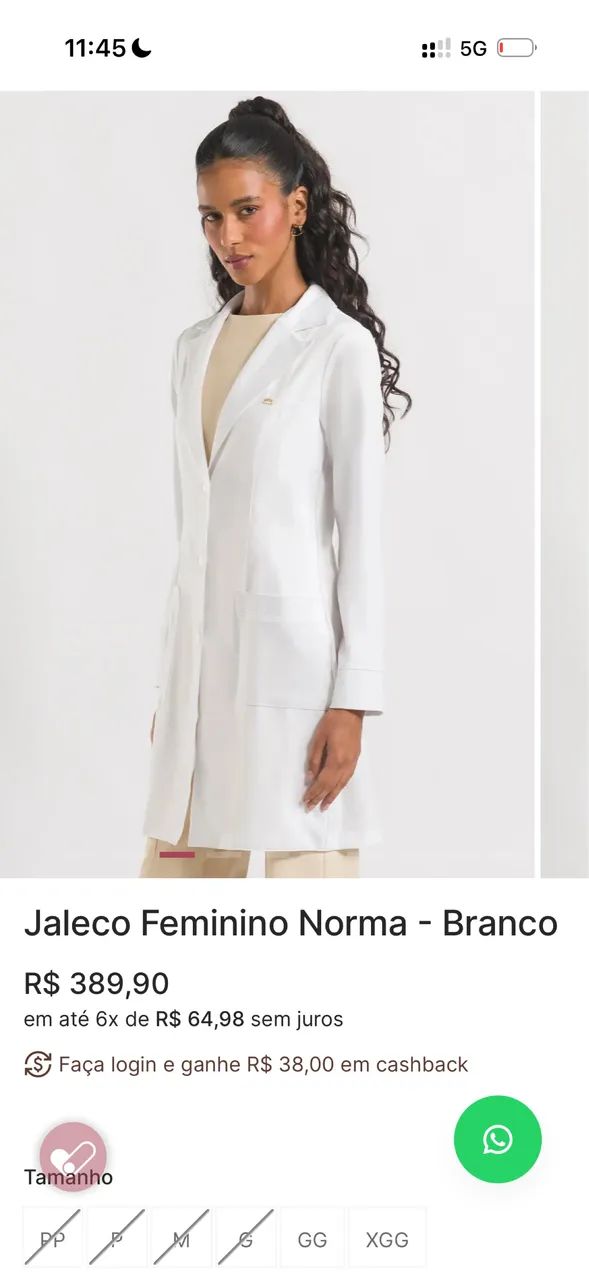 Jaleco norma dra cherie pp