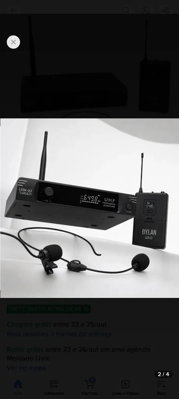 Microfone headset a venda - Foto 3