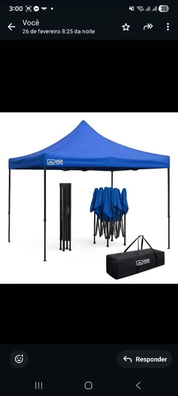 Tenda 3x3 articulada 