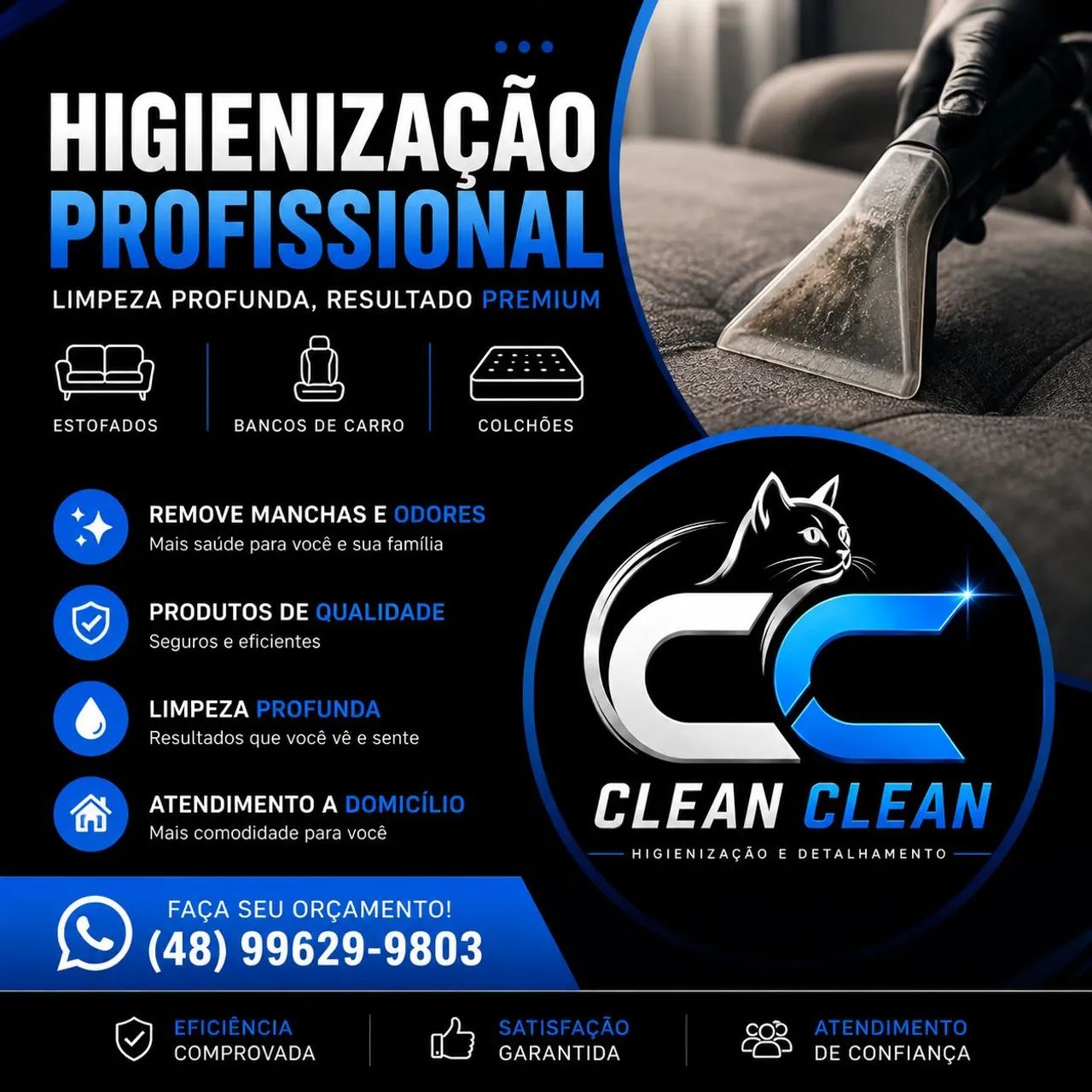 Higienização de estofados - Foto 3