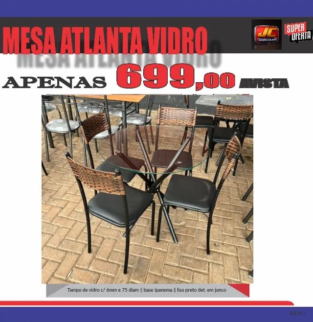 MESA ATLANTA VIDRO R