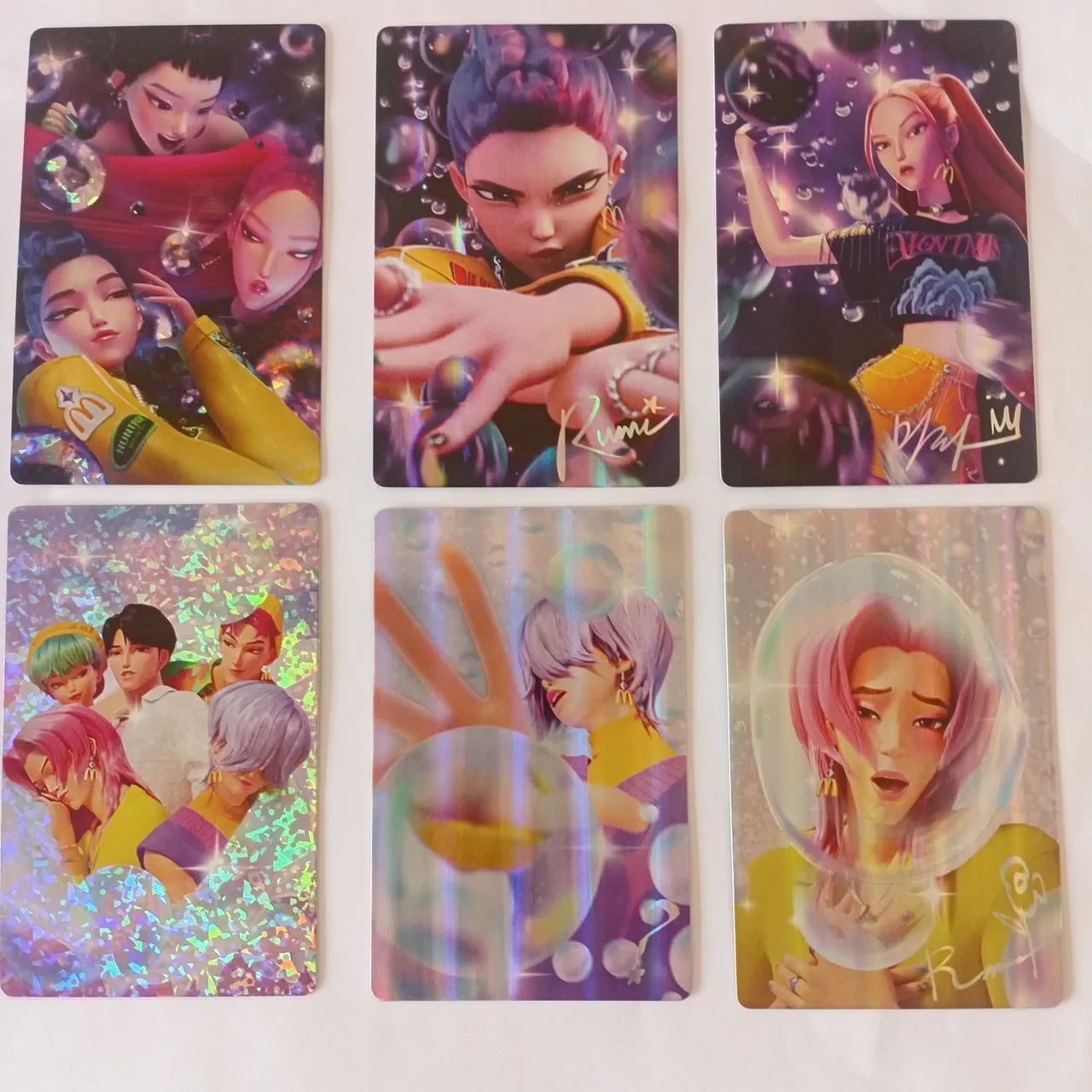 Cards Huntrix e SajaBoys do Mcdonald's