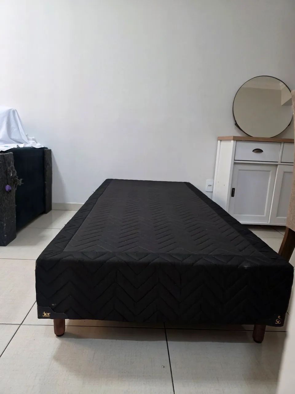 Cama box + colchão solteiro | Conservada | Contagem -MG - Foto 4