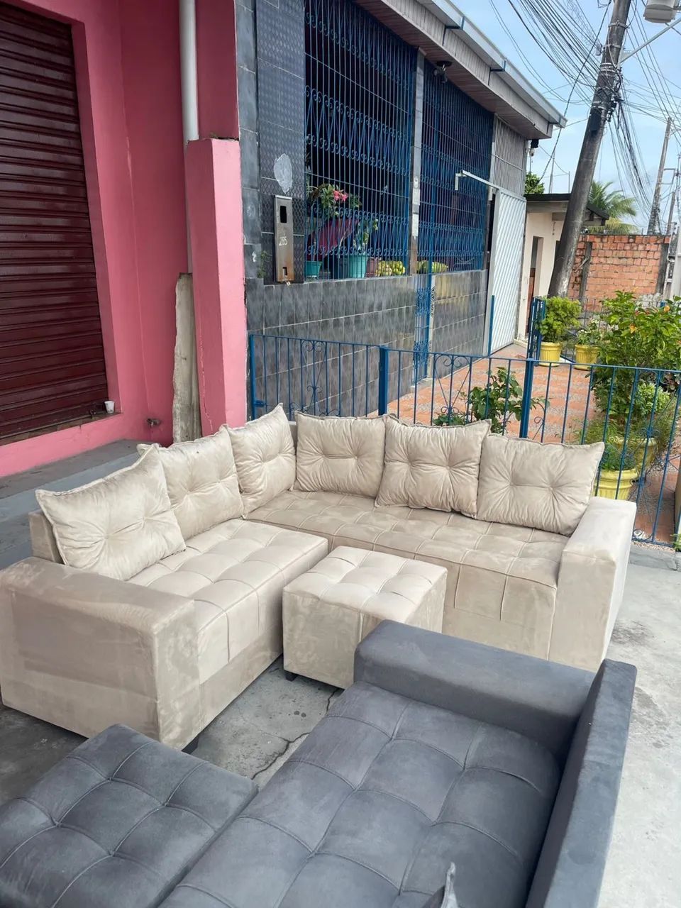 NOVOS SOFÁ CONJUNTO CANTO 1200 