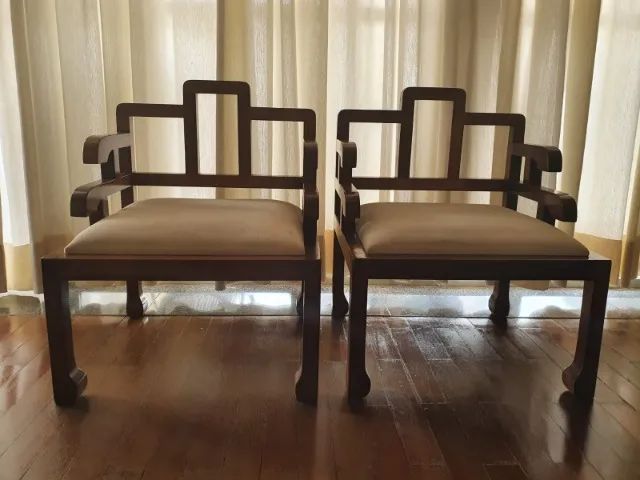Kit com 2 poltronas / cadeiras chinesas