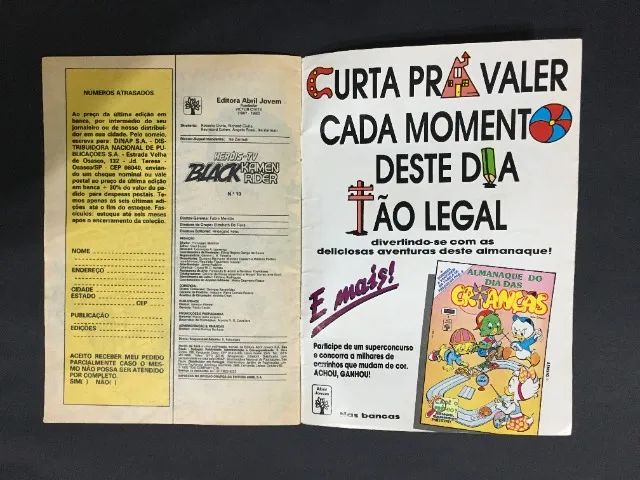 Gibi Heróis da TV Black Kamen Rider Nº 10 Original Revistinha em