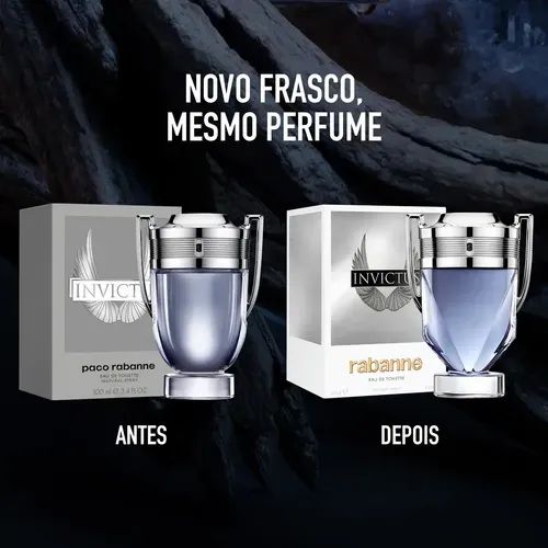 Perfume Paco Rabanne Invictus Masculino EDT 100ml Original - Foto 2