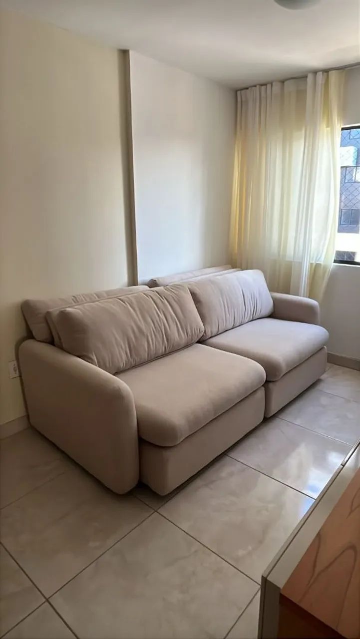 Sofá Retrátil Figma - Reclinável Para Sala, 210cm beger - Foto 5