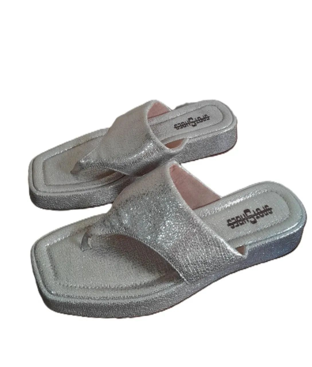 SANDÁLIA FLAT FORM DEDO SPOT SHOES NOVA E COM ETIQUETA - Foto 4