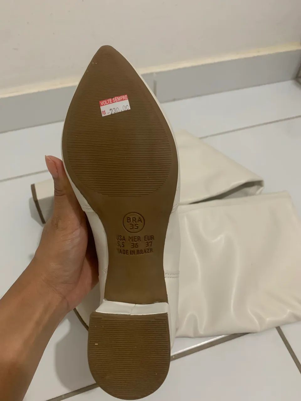 Bota branca - Foto 3