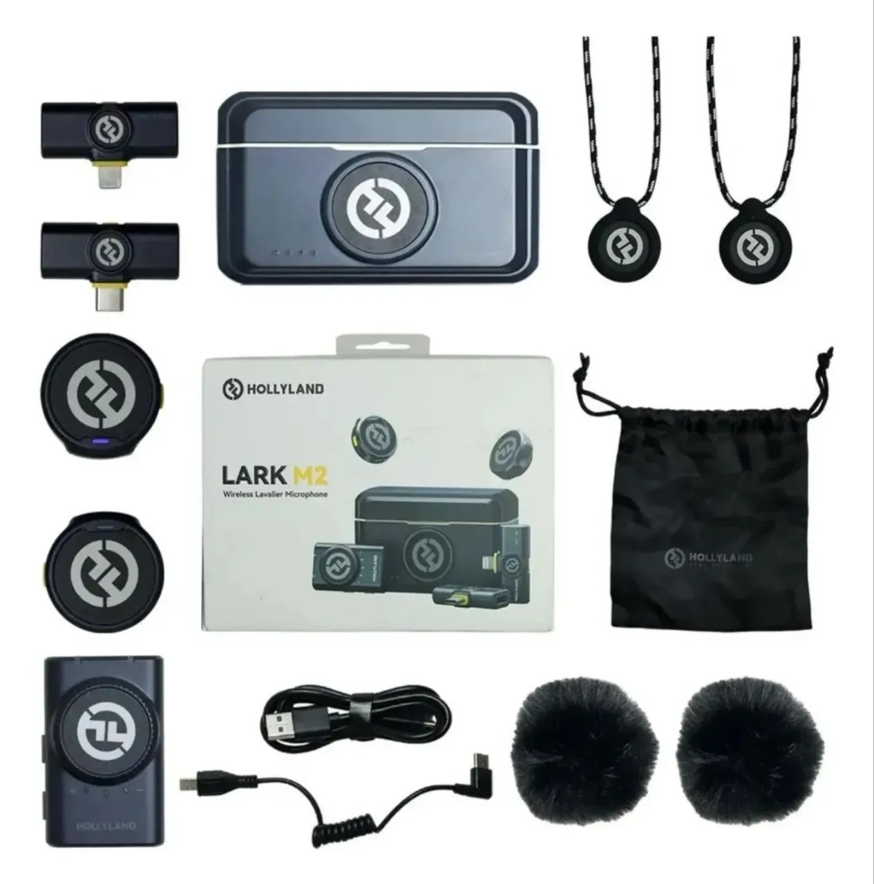 Microfone lapela Hollyland lark m2 sem fio 