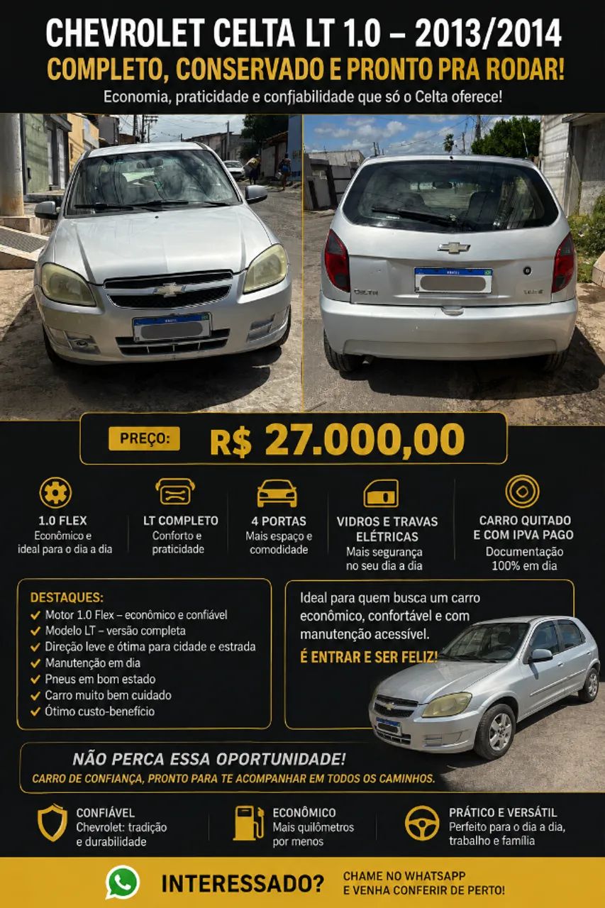 Chevrolet Celta Celta Spirit/ LT 1.0 MPFI 8V FlexP. 5p 2014