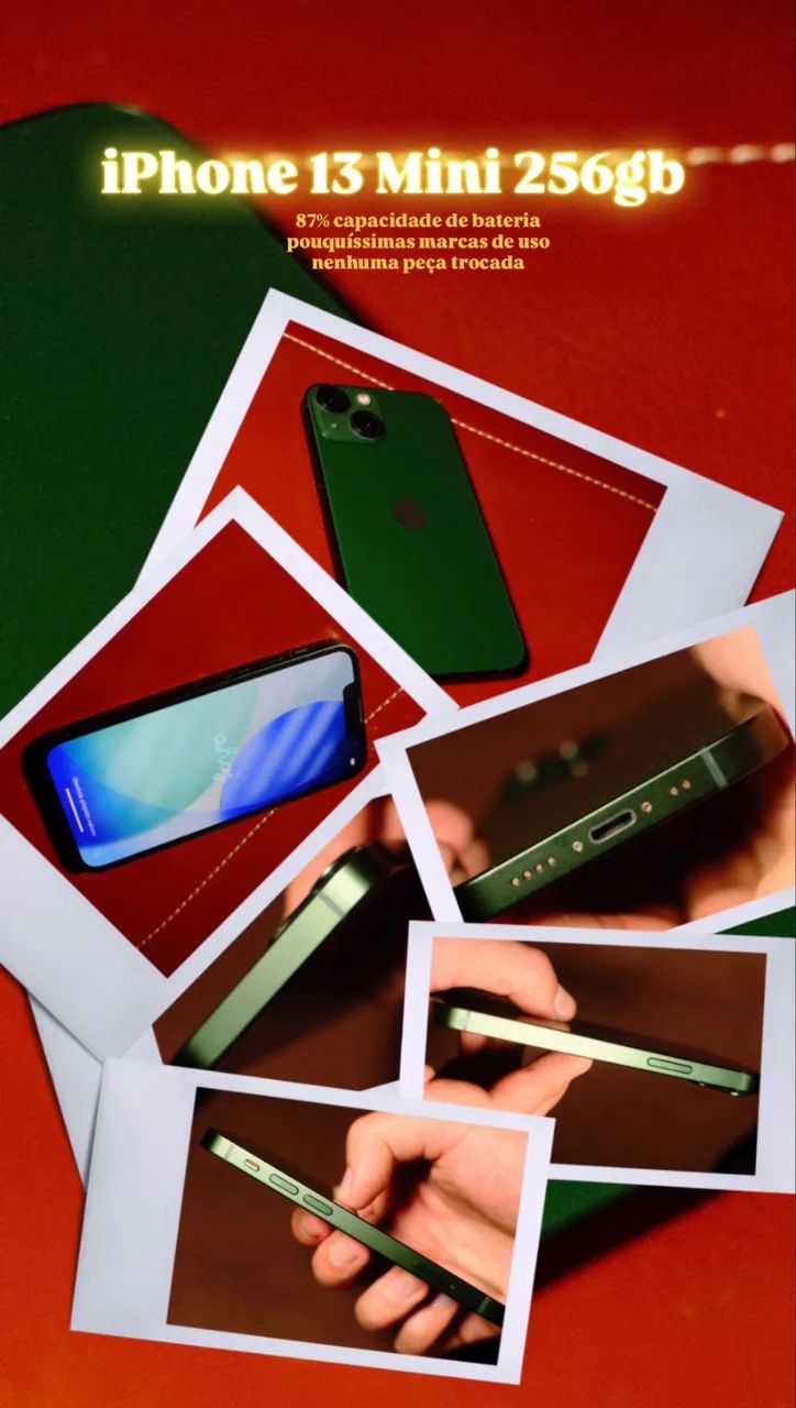 iPhone 13 Mini 256gb Verde Excelente - Celulares e Smartphones