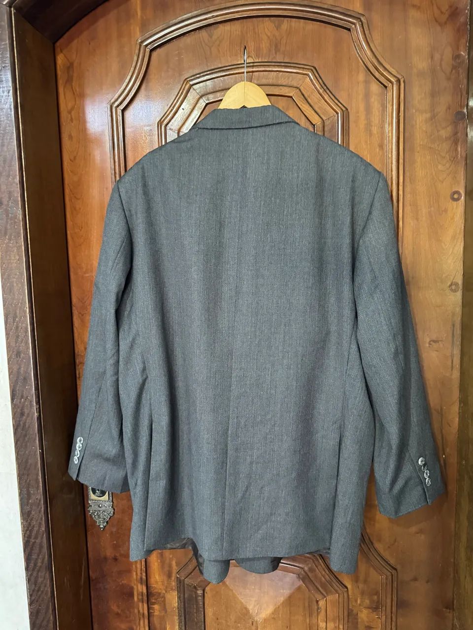 blazer masculino via veneto classic cinza 64l - Foto 3