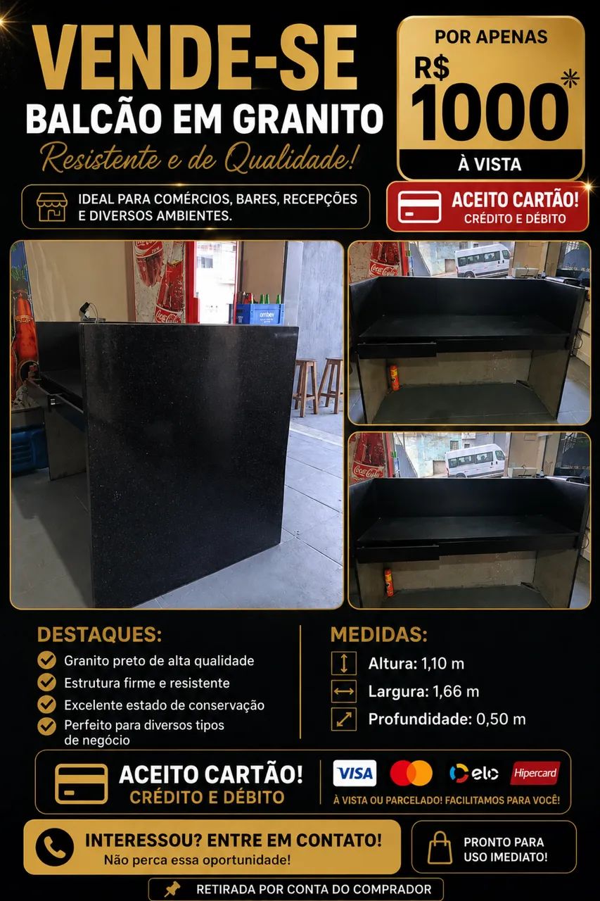 Balcão de granito 