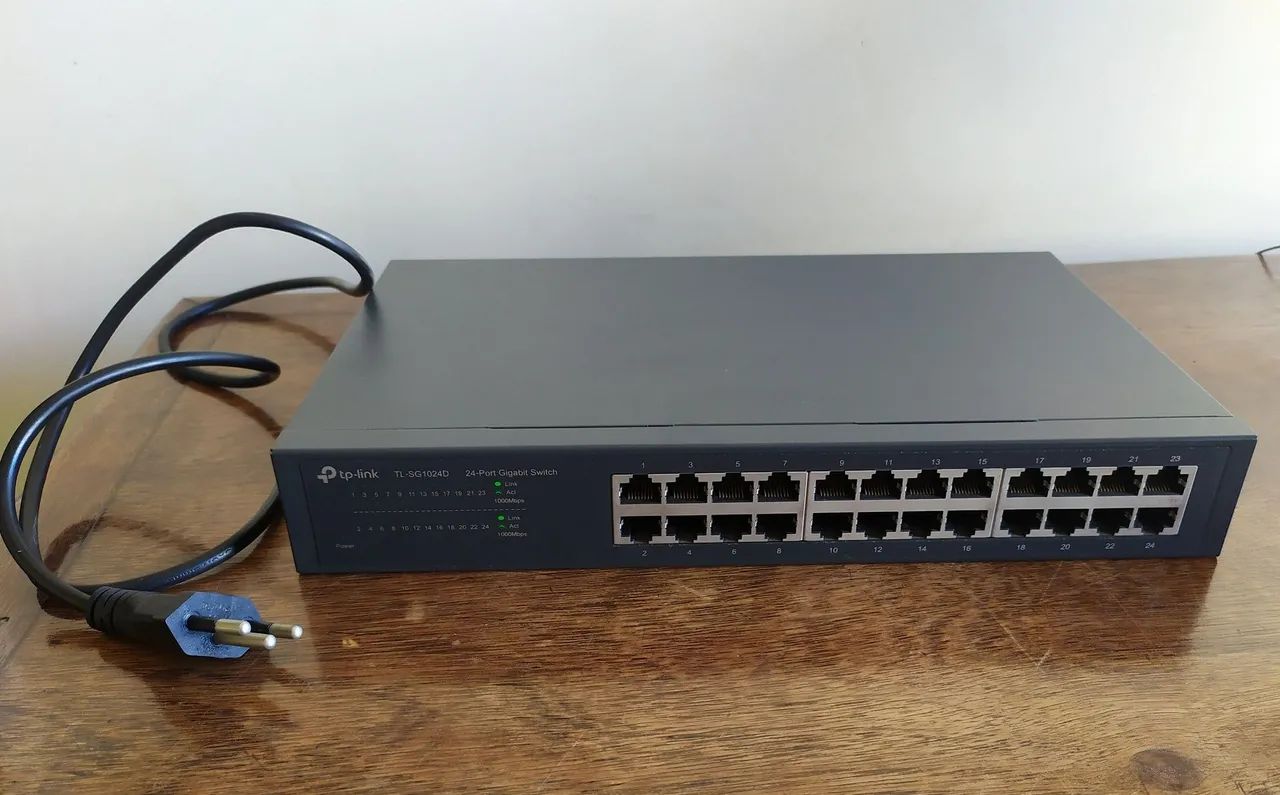 Roteador Switch Gigabit TP-Link TL-SG1024D de 24 portas.  - Foto 3