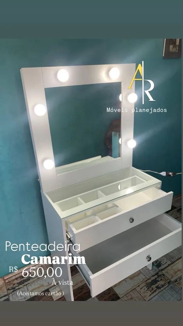 Penteadeira camarim jateada acima de 600 - Foto 4