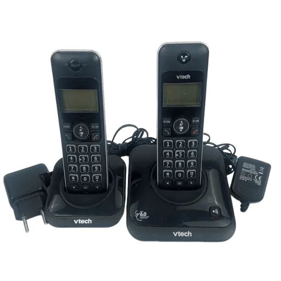 TELEFONE SEM FIO VTECH LYRIX 550 COM EXTENSÃO + BRINDE MULTITOC - USADO 