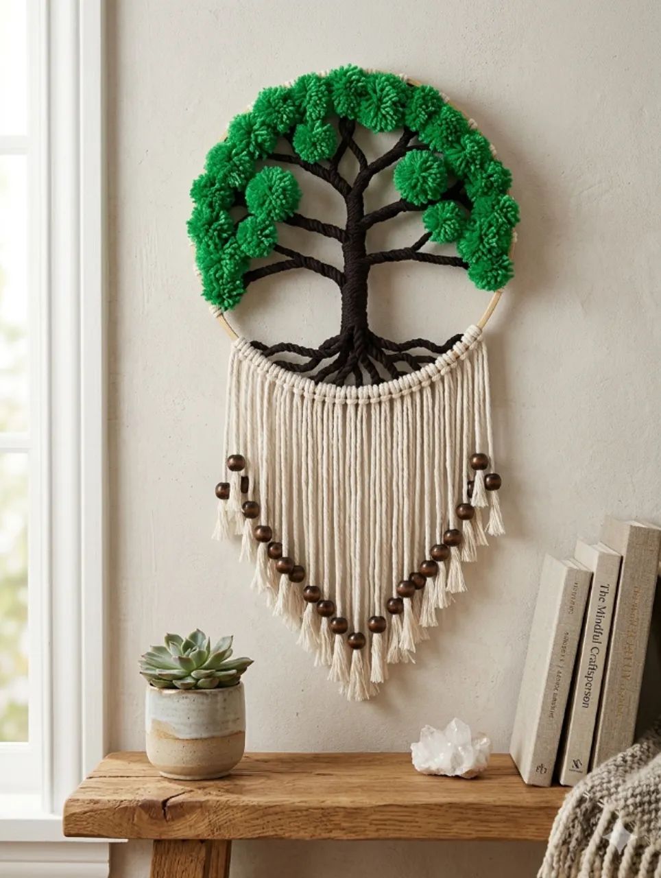 食器  Goddess of Wisdom 2025 Arvore da Vida em Macrame - Decorações Para Casa - Porto Novo, São