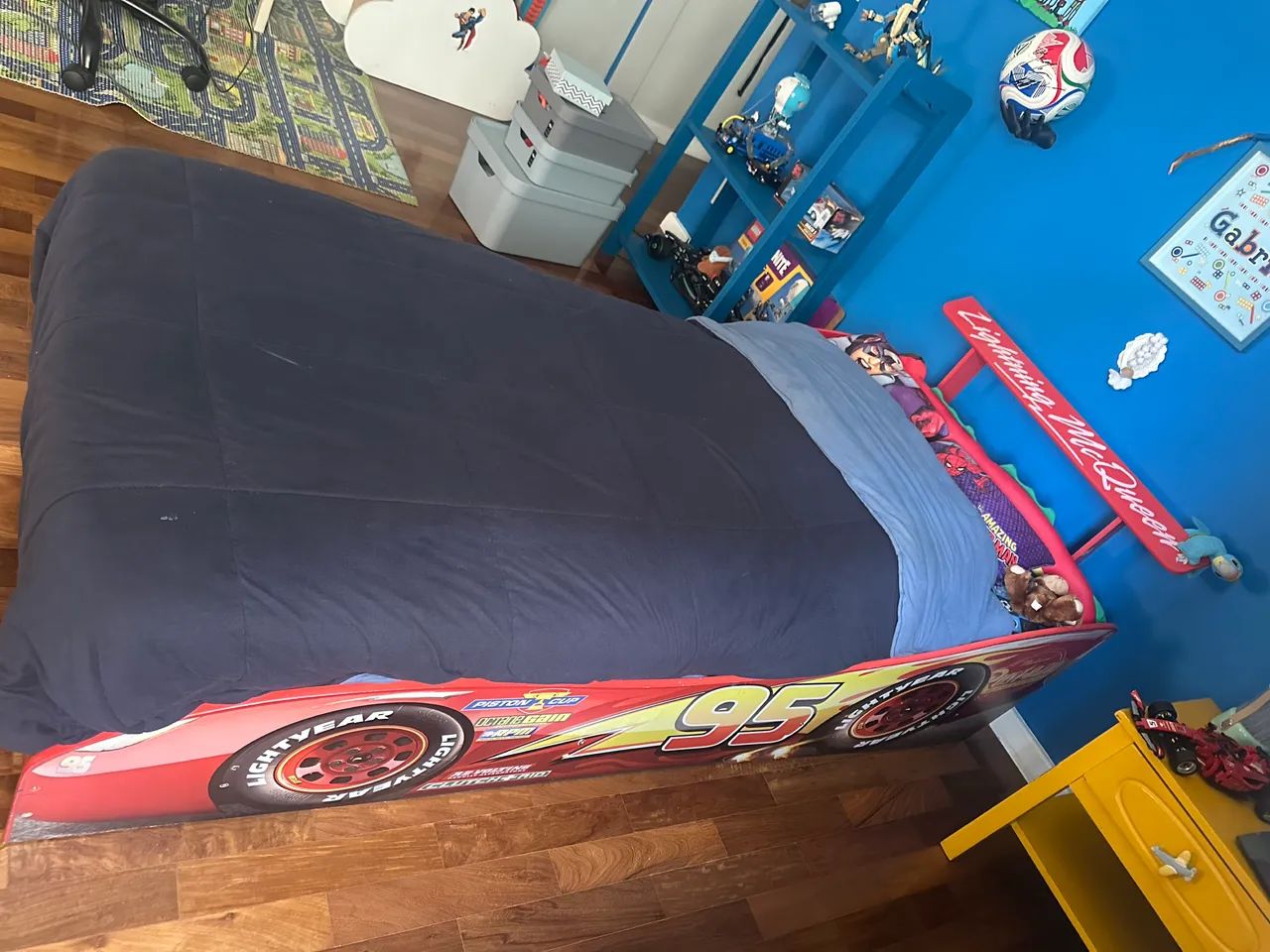 Cama solteiro Mcqueen Carro
