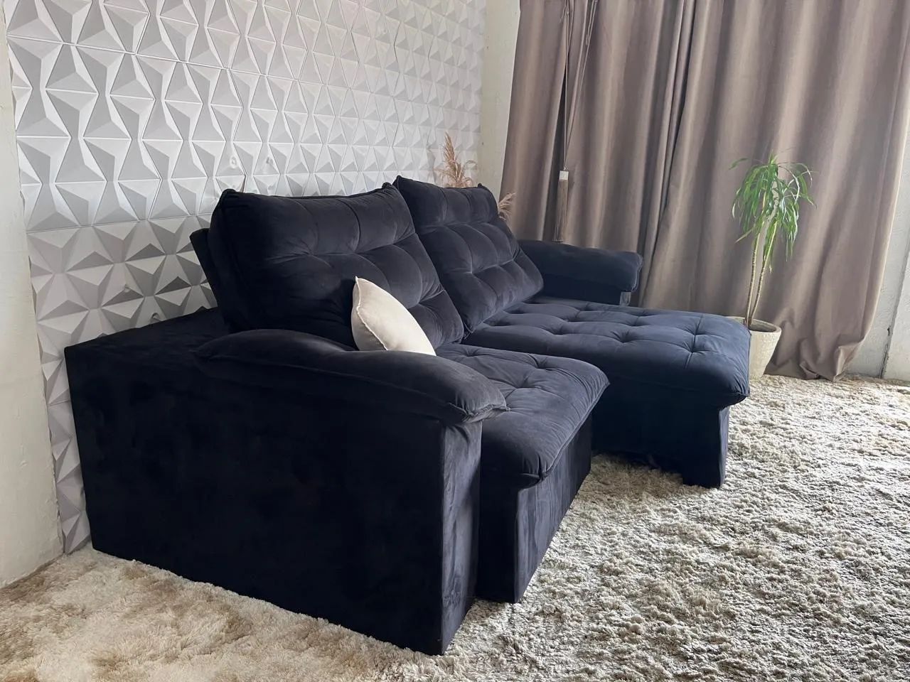 Lindo sofá retrátil e reclinável  - Foto 3