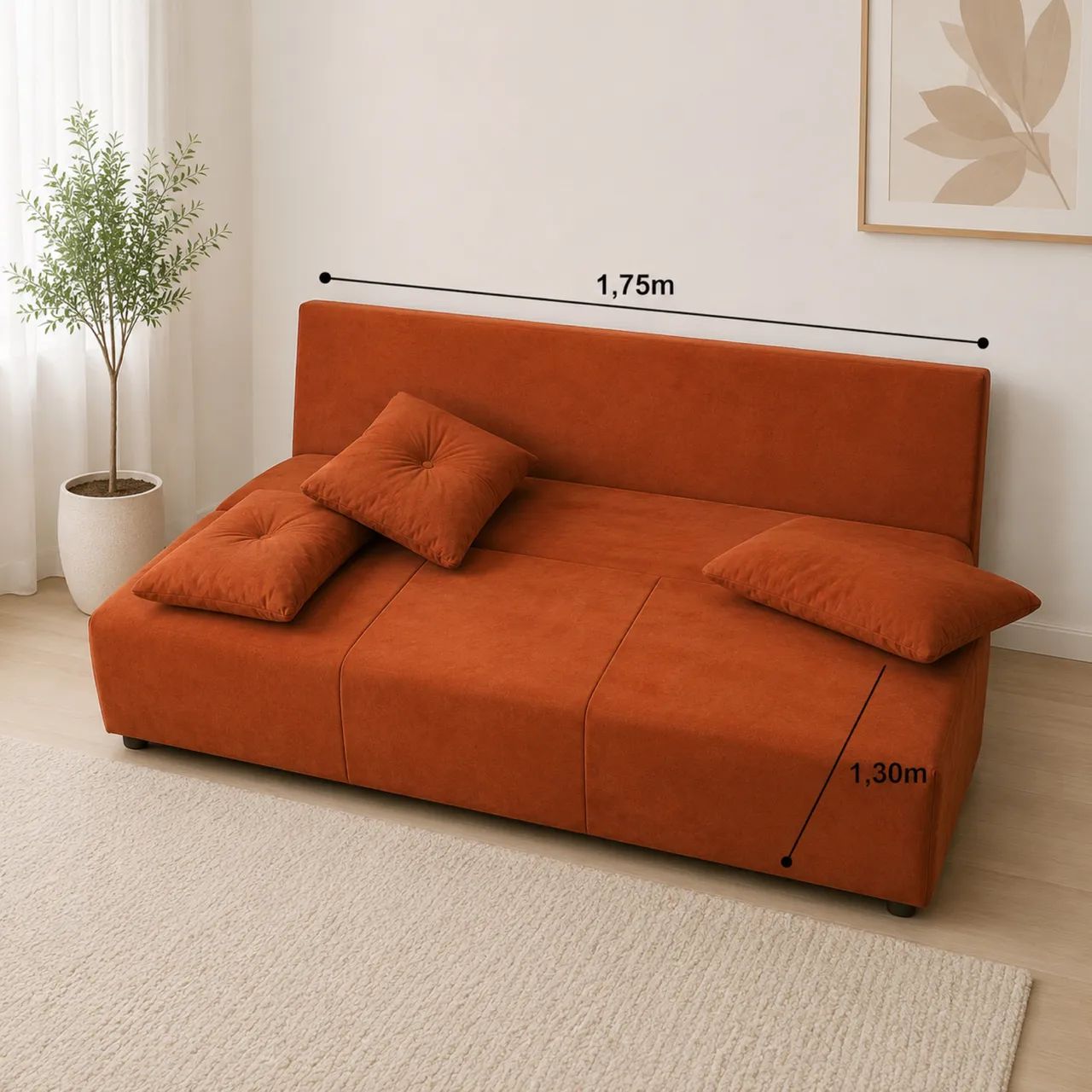 SOFÁ CAMA !!! Incrível várias cores PAGUE NA ENTREGA  - Foto 2