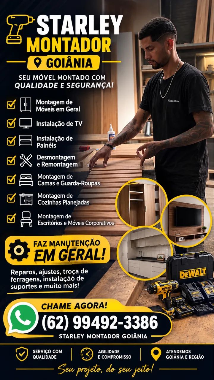 Faço Manutenções, Reparos, Monto e Desmonto móveis  - Foto 2
