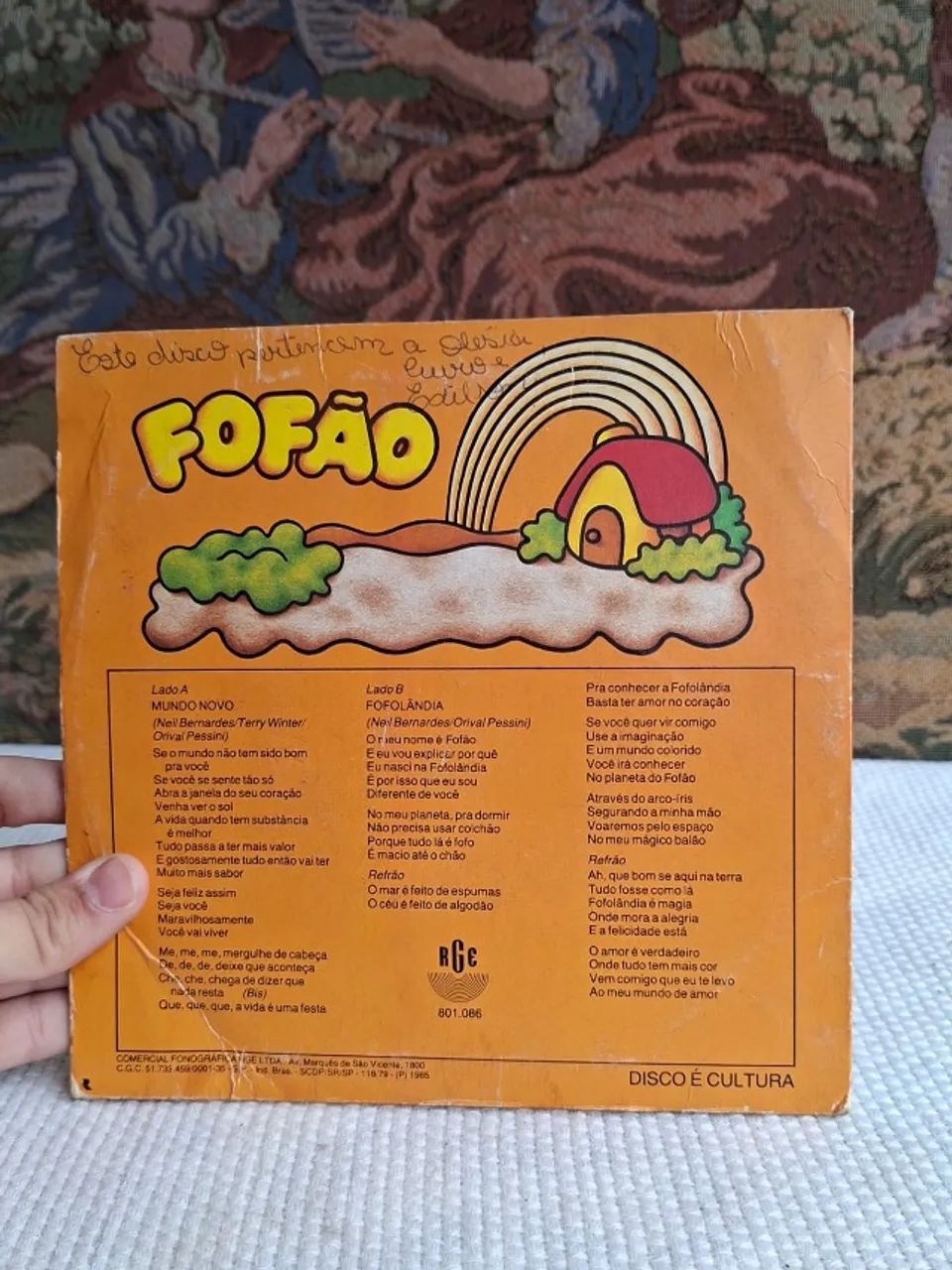  disco de vinil compacto (7 polegadas) do personagem Fofão 1985 - Foto 4