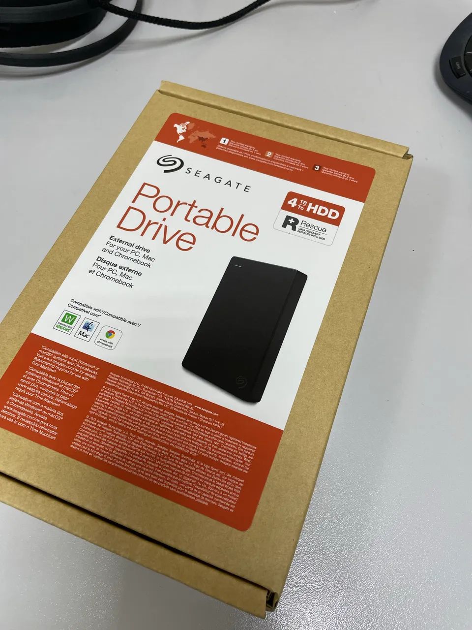 HD externo Seagate 4TB novo lacrado 