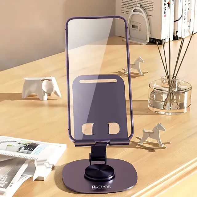 Suporte de Mesa para Celular Smartphone Dobrável - Foto 4
