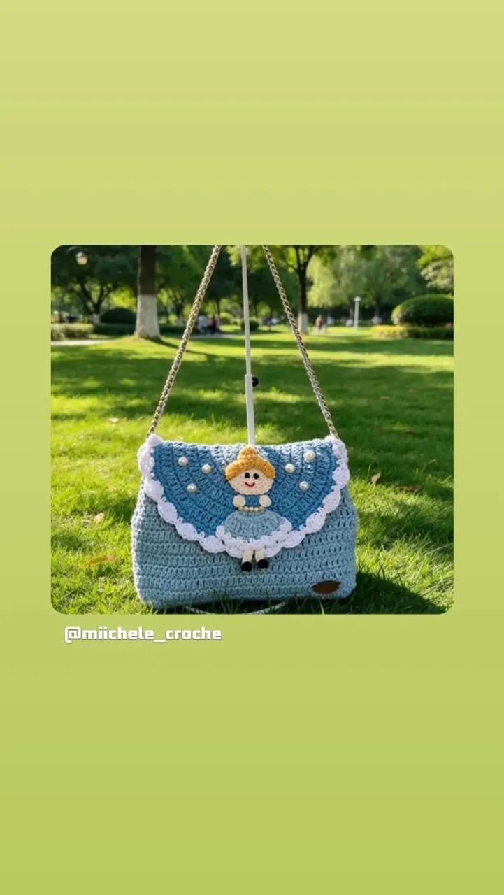 Bolsas Princesas crochê 