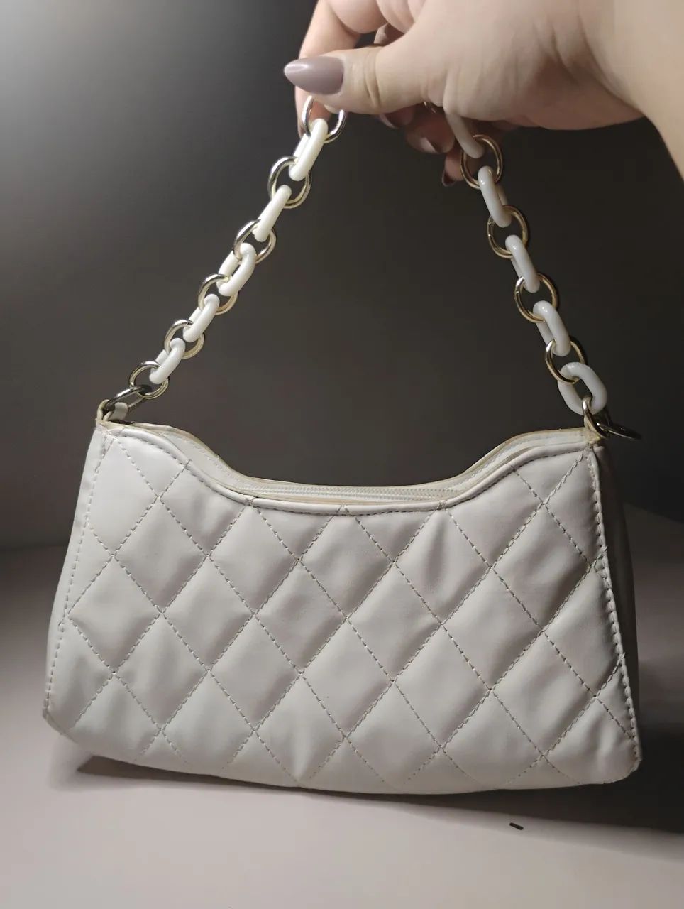 Bolsa De Mão Branca Feminina  - Foto 3