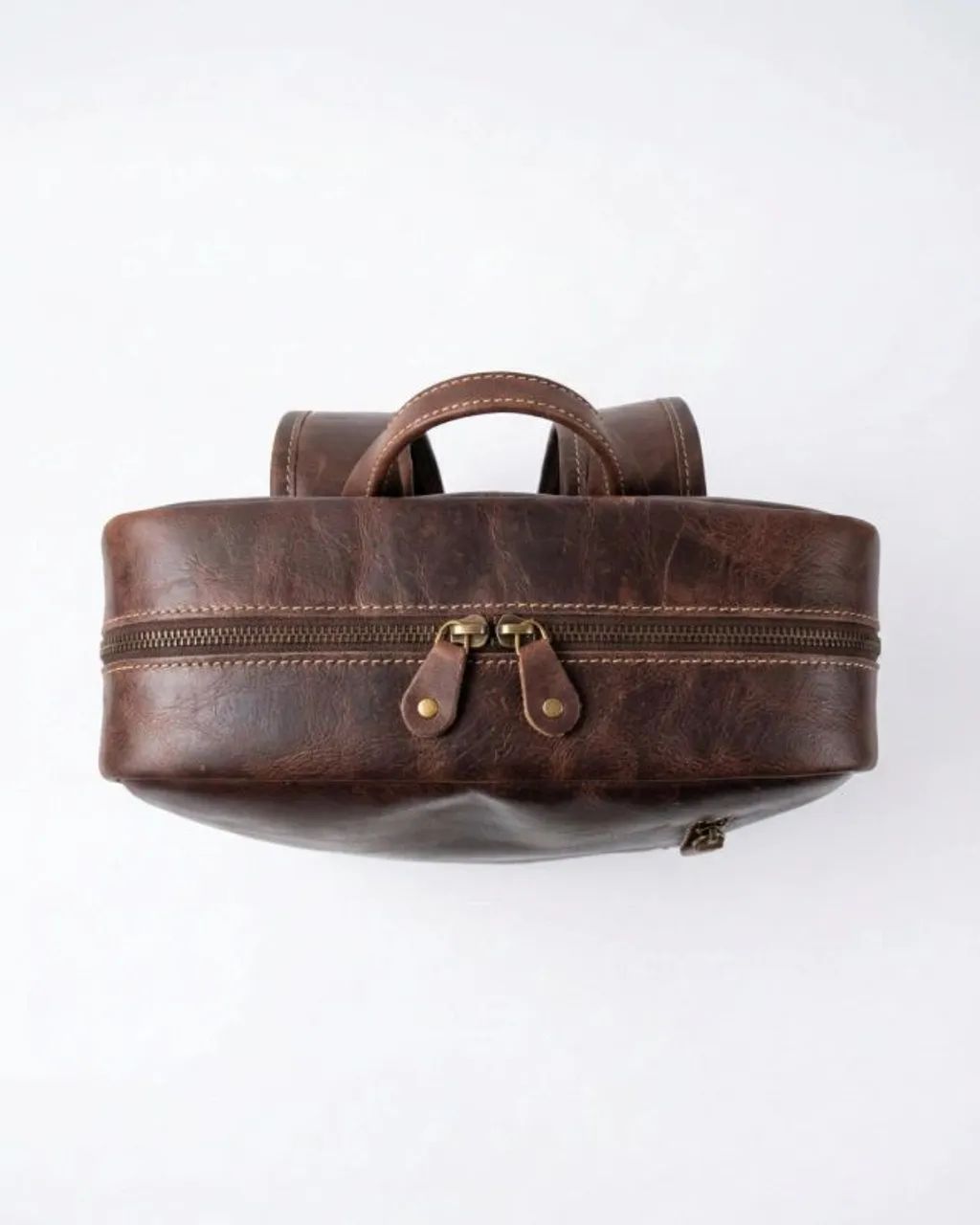 Mochila de couro vintage  - Foto 4