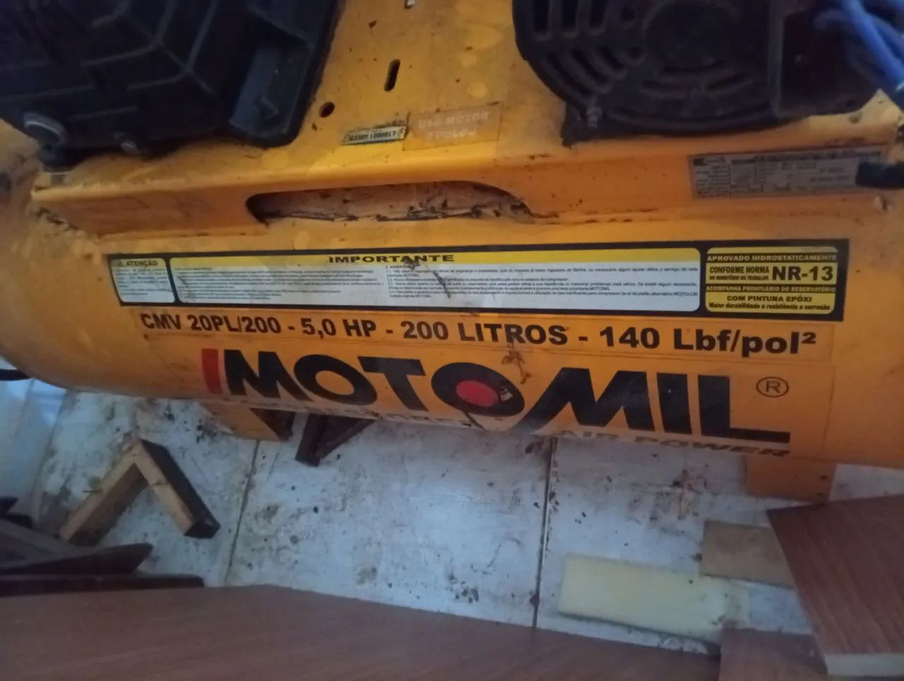 Vendo compressor Motomil de 200 litros  - Foto 3