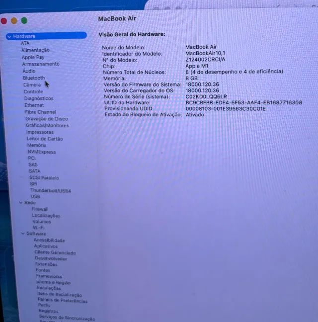 Apple Macbook Air M1 13 8gb E 256gb De Hd - Cinza-espacial (Usado) - Foto 4