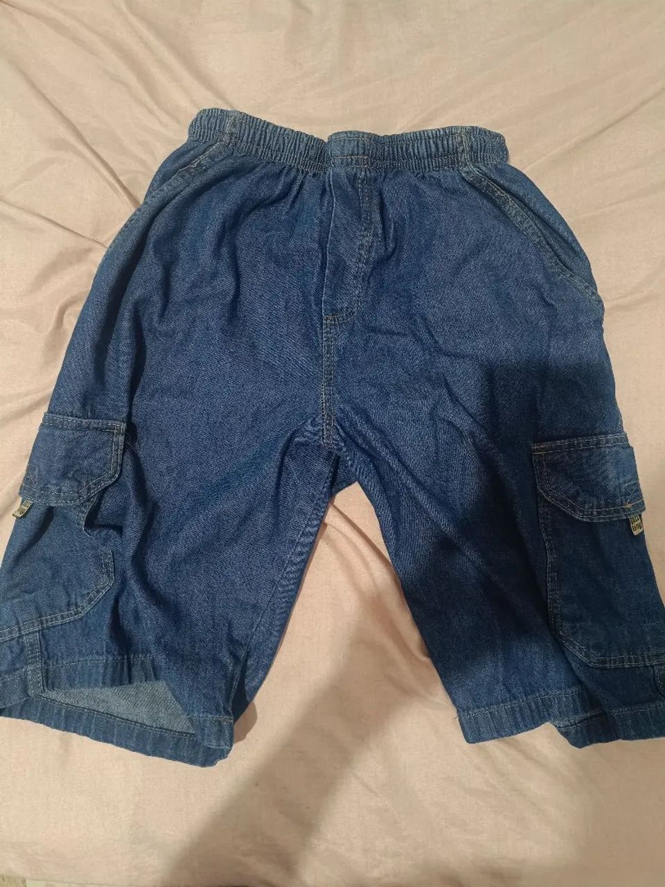 SHORT JEANS AZUL MARINHO CARGO DAZZLING
