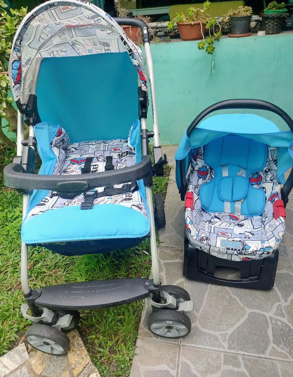 Carrinho com bebê conforto  - Foto 3