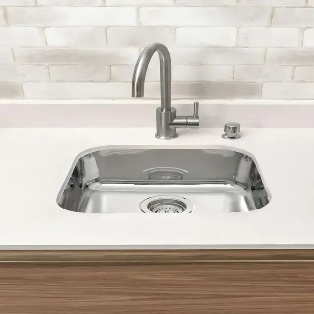 CUBA TRAMONTINA PRIME ALTO BRILHO Nº 1 47X30X17CM * ACO INOX VALV Ø 3 1/2  * - Foto 4