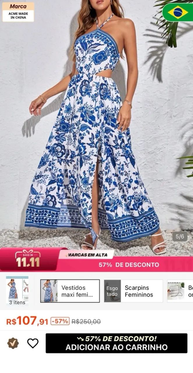 Vestido Shein 